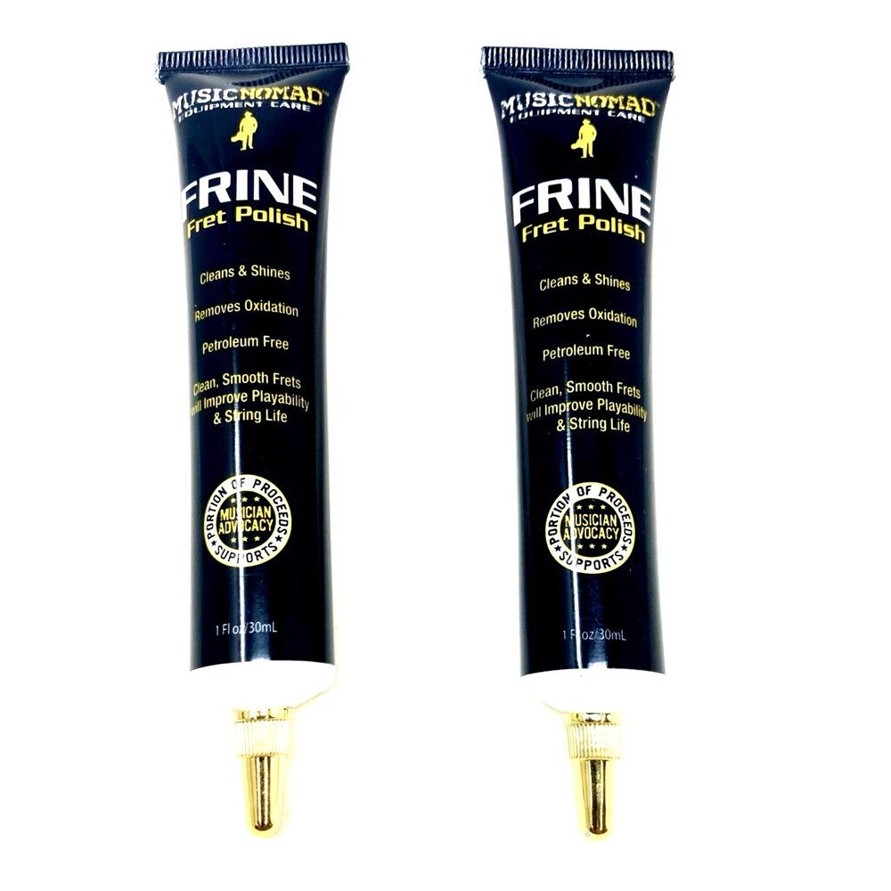 2-PACK Music Nomad MN104 FRINE Guitar Bass Fret Cleaner Shine Polish